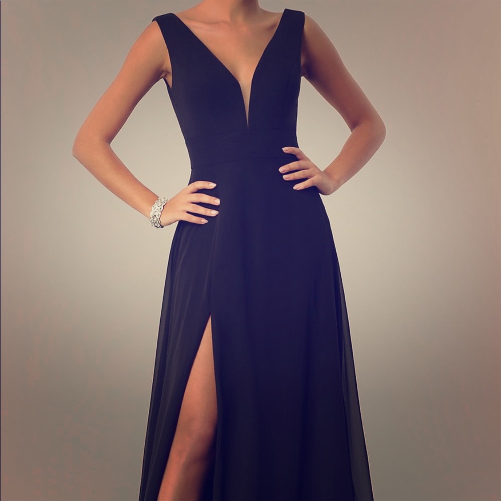 Elegant black formal gown